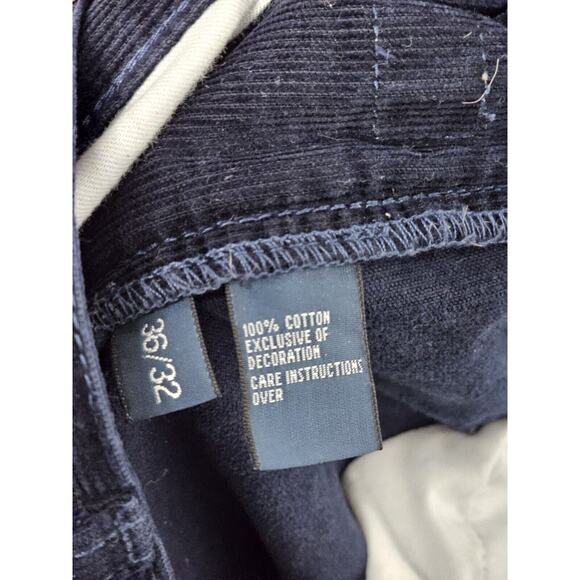 Ralph Lauren Polo Men's Straight Fit Corduroy Pants | Navy | 36/32 - Picture 5 of 6